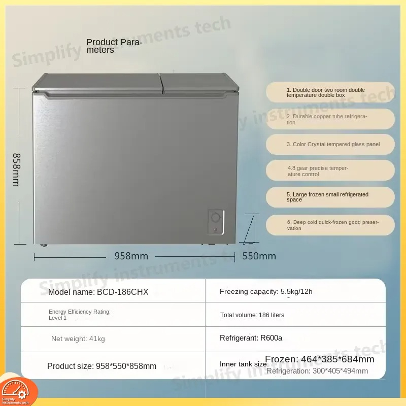 Large Capacity Double Door Hou - đánh giá và giá Commercial Chest Freezer